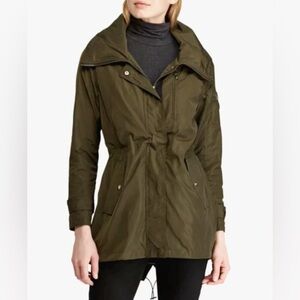 Lauren Ralph Lauren | army green lightweight jacket adjustable inner toggles M